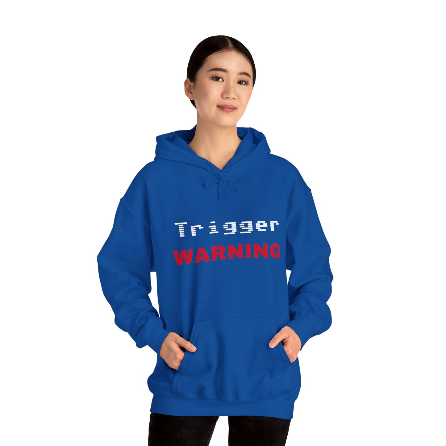 Trigger (Red) Warning Hooded Sweatshirt (Dark Colors)