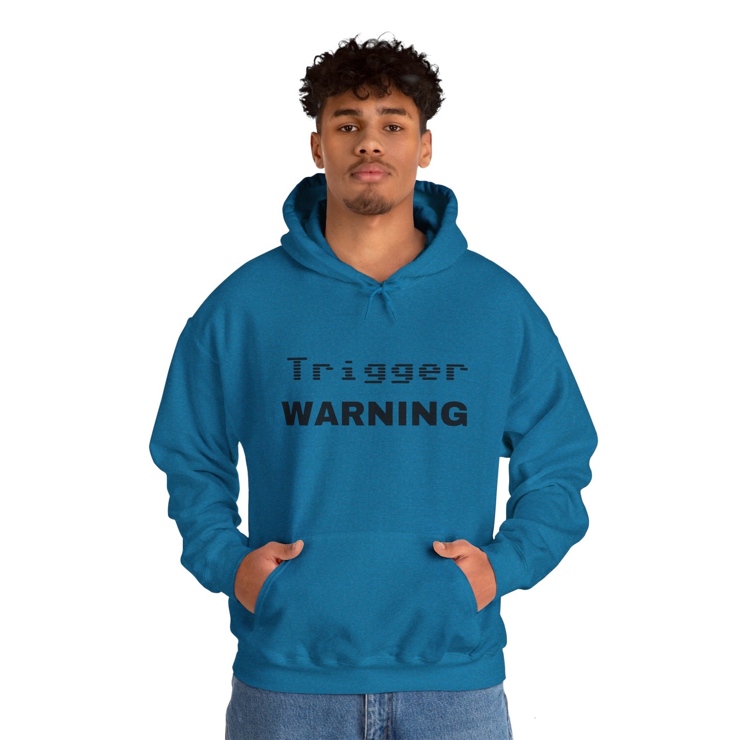 Trigger Warning Hooded Sweatshirt (Light Colors)