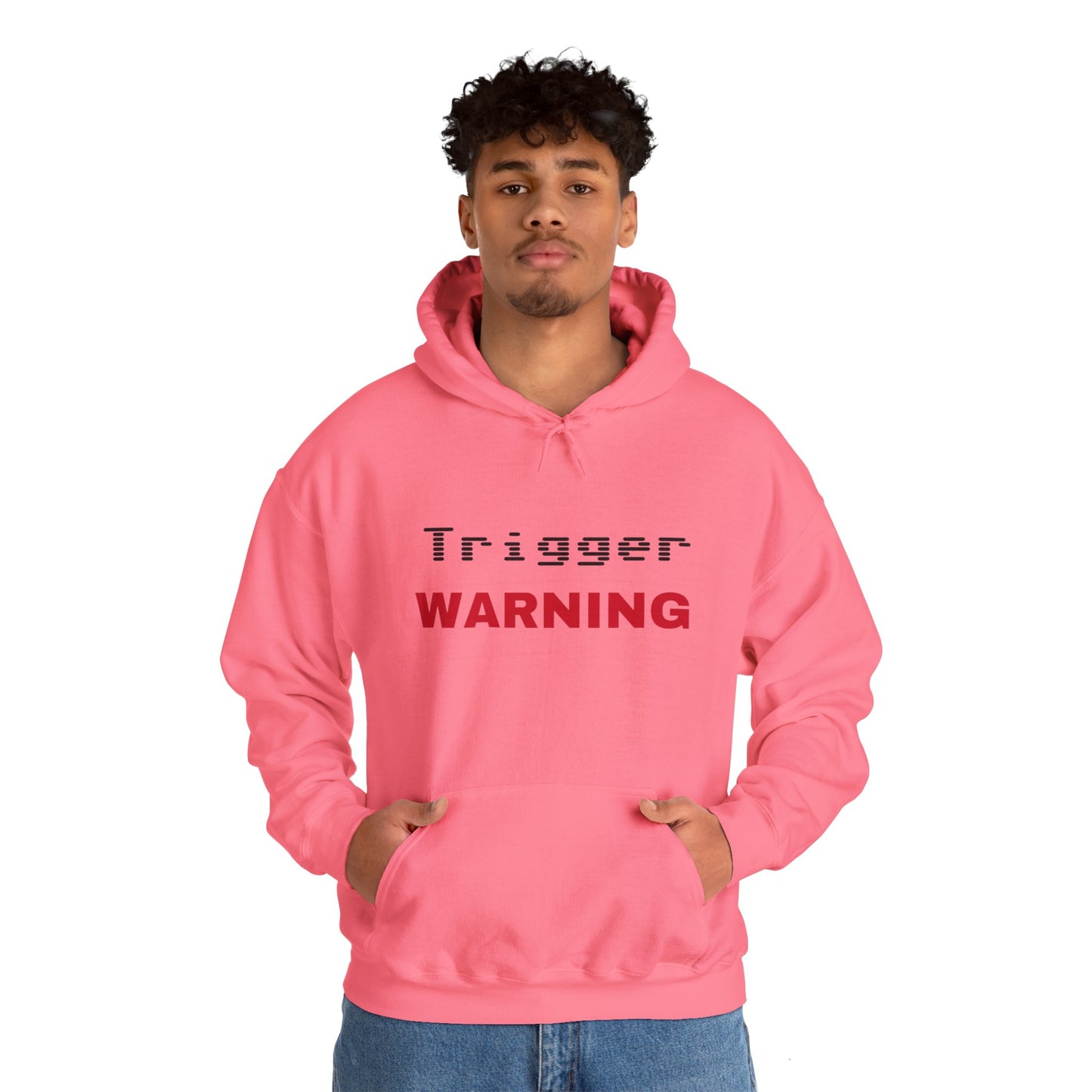 Trigger (Red) Warning Hooded Sweatshirt (Light Colors)