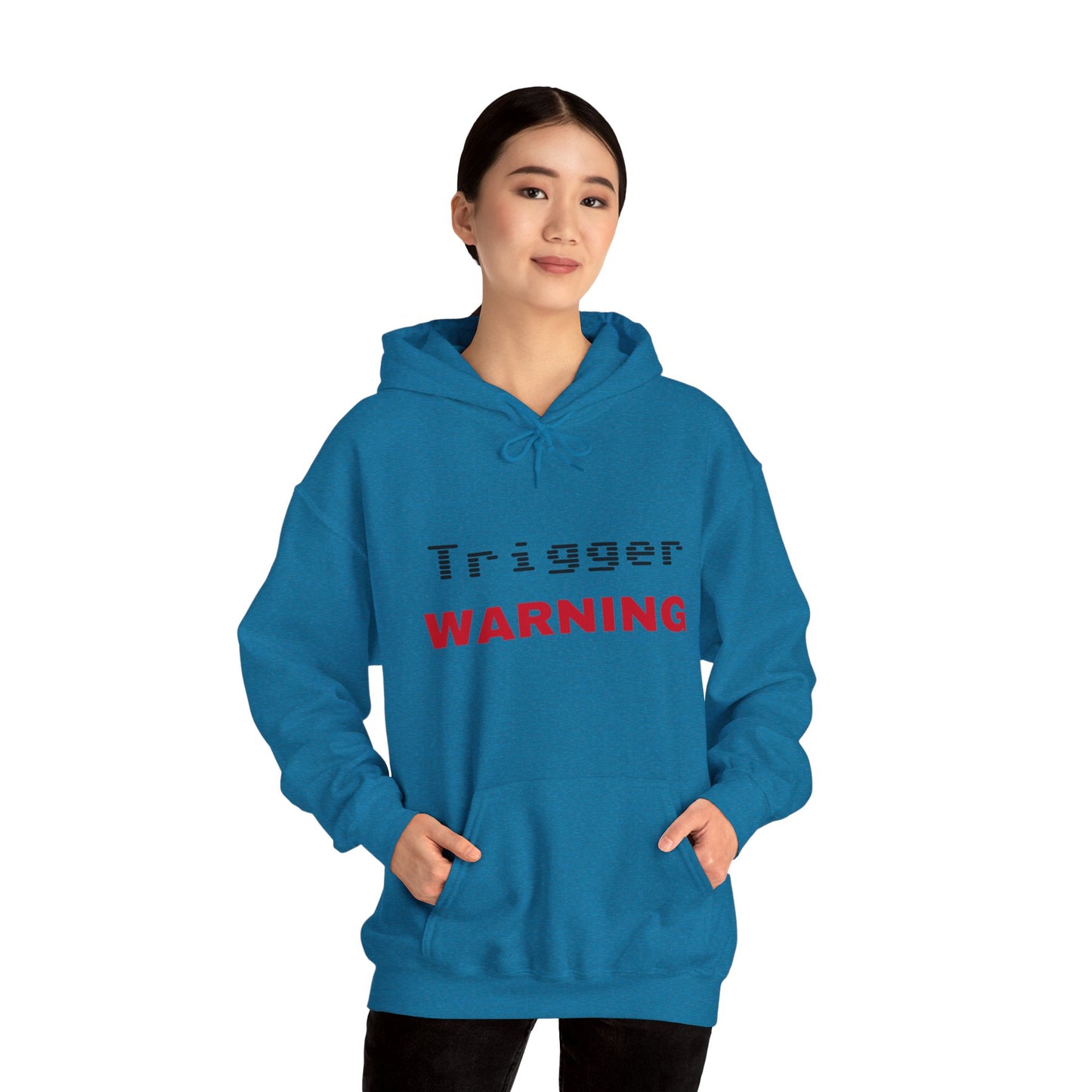 Trigger (Red) Warning Hooded Sweatshirt (Light Colors)