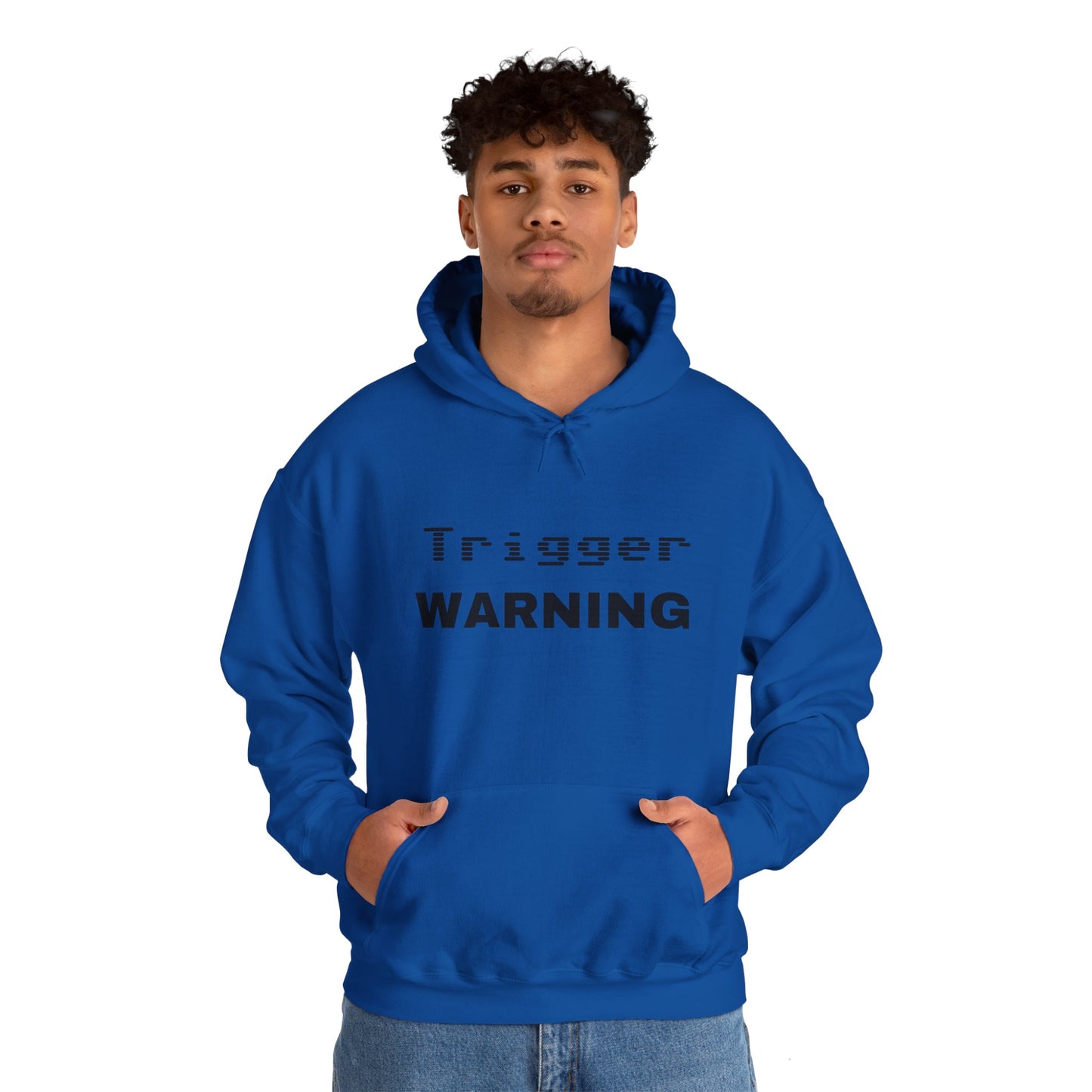 Trigger Warning Hooded Sweatshirt (Light Colors)