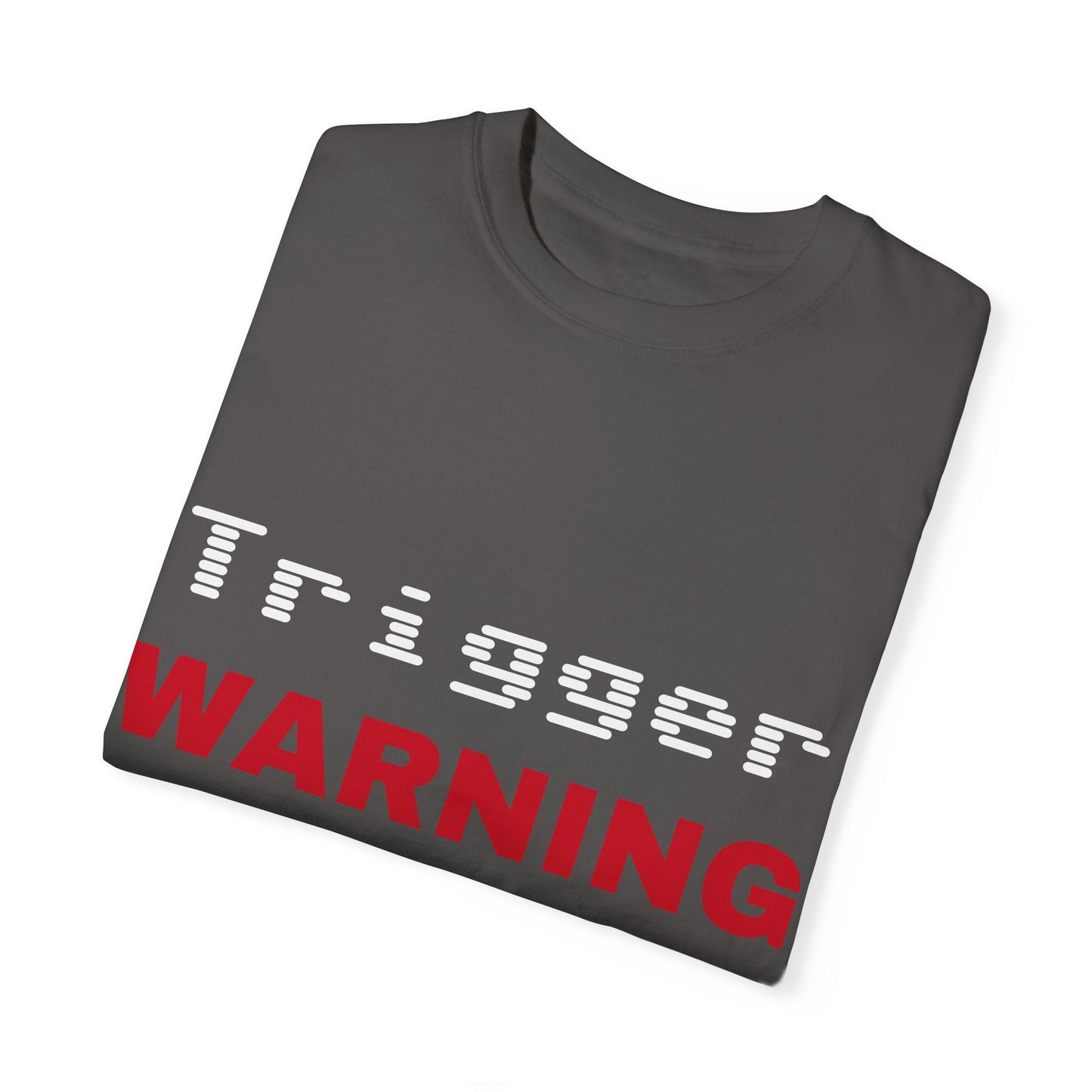 Trigger (Red) Warning Unisex T-shirt (Dark Colors)