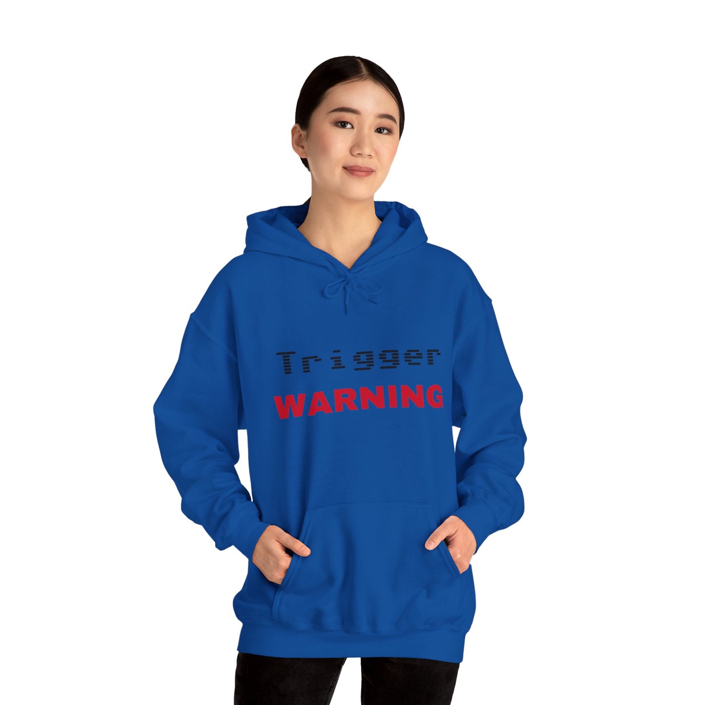 Trigger (Red) Warning Hooded Sweatshirt (Light Colors)