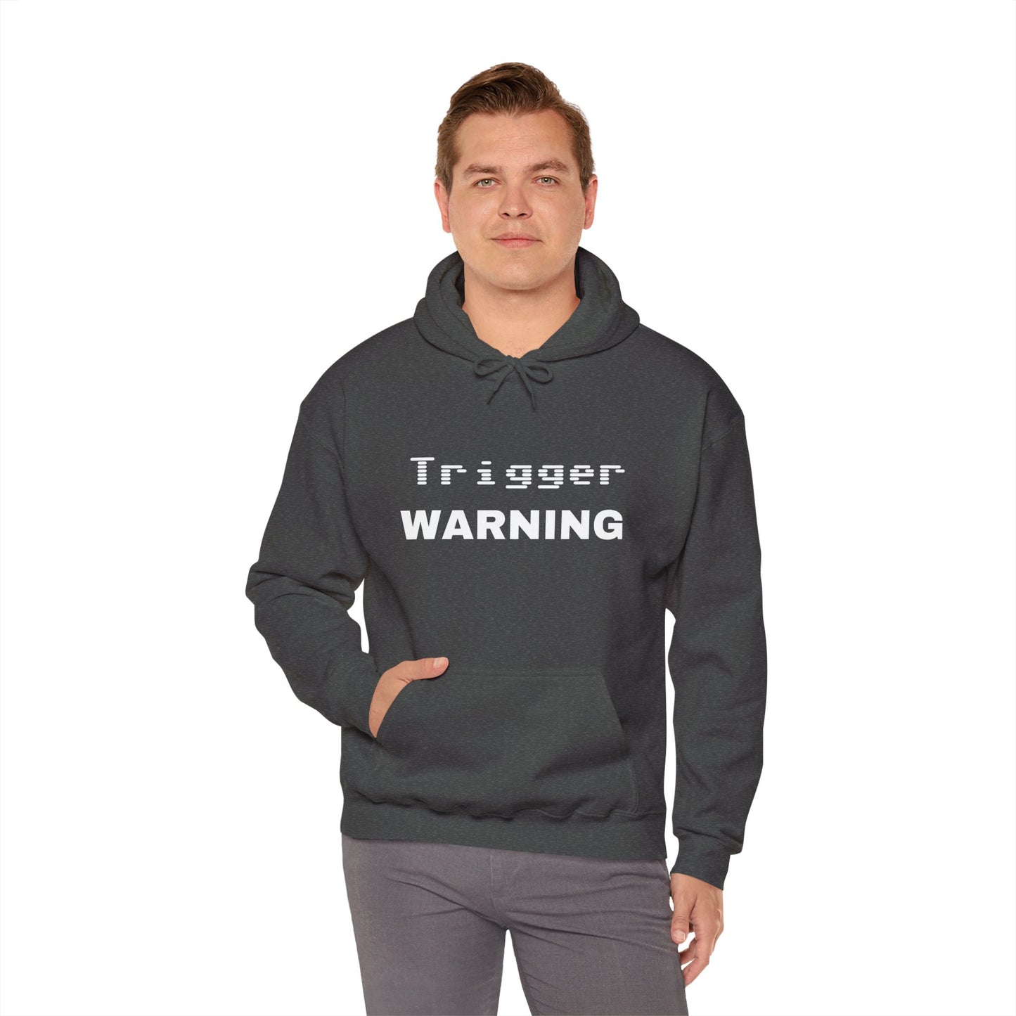 Trigger Warning Hooded Sweatshirt (Dark Colors)