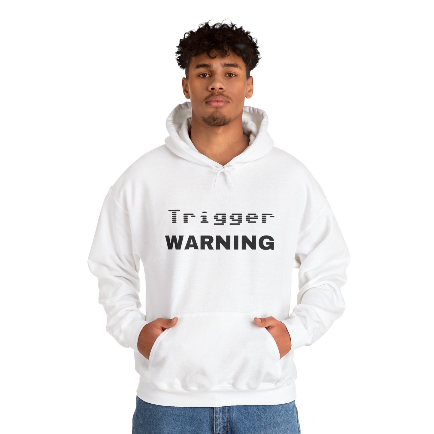 Trigger Warning Hooded Sweatshirt (Light Colors)