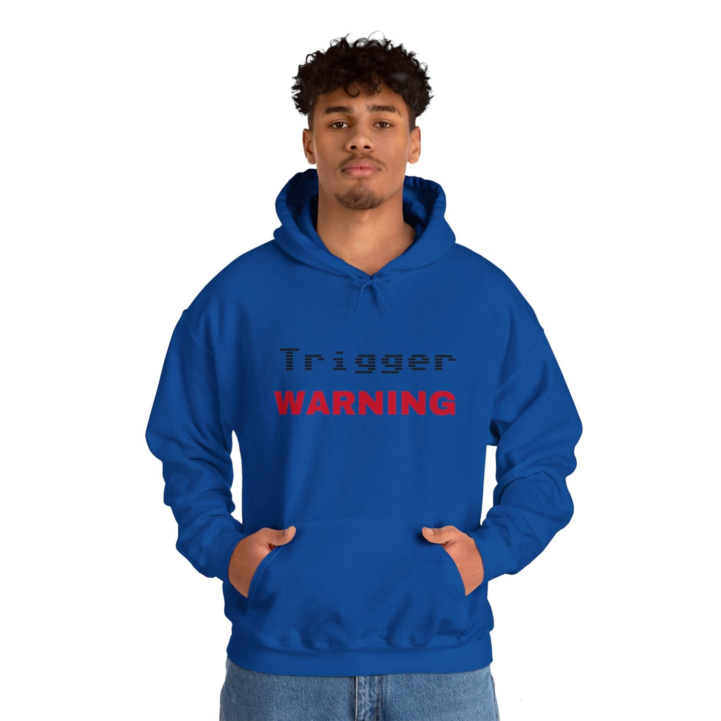 Trigger (Red) Warning Hooded Sweatshirt (Light Colors)