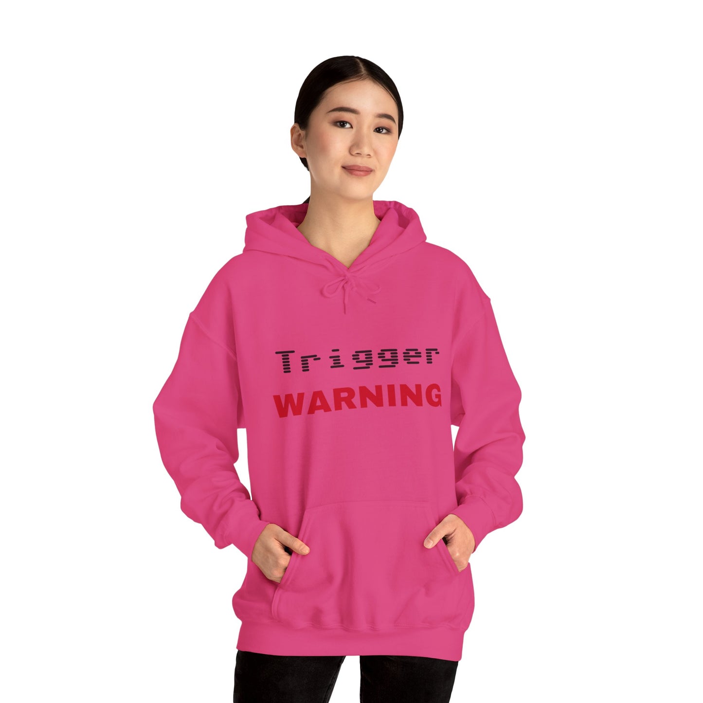 Trigger (Red) Warning Hooded Sweatshirt (Light Colors)