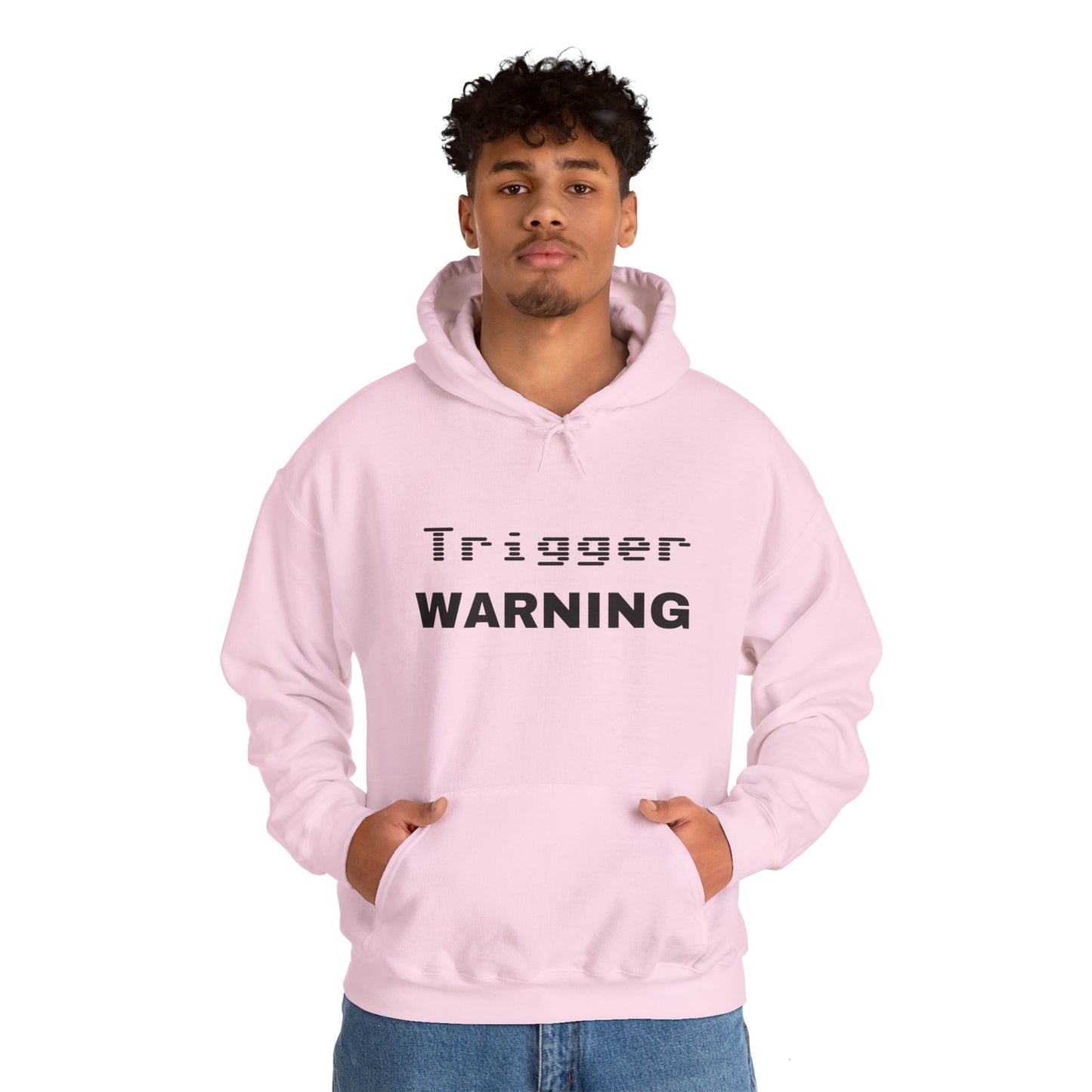 Trigger Warning Hooded Sweatshirt (Light Colors)