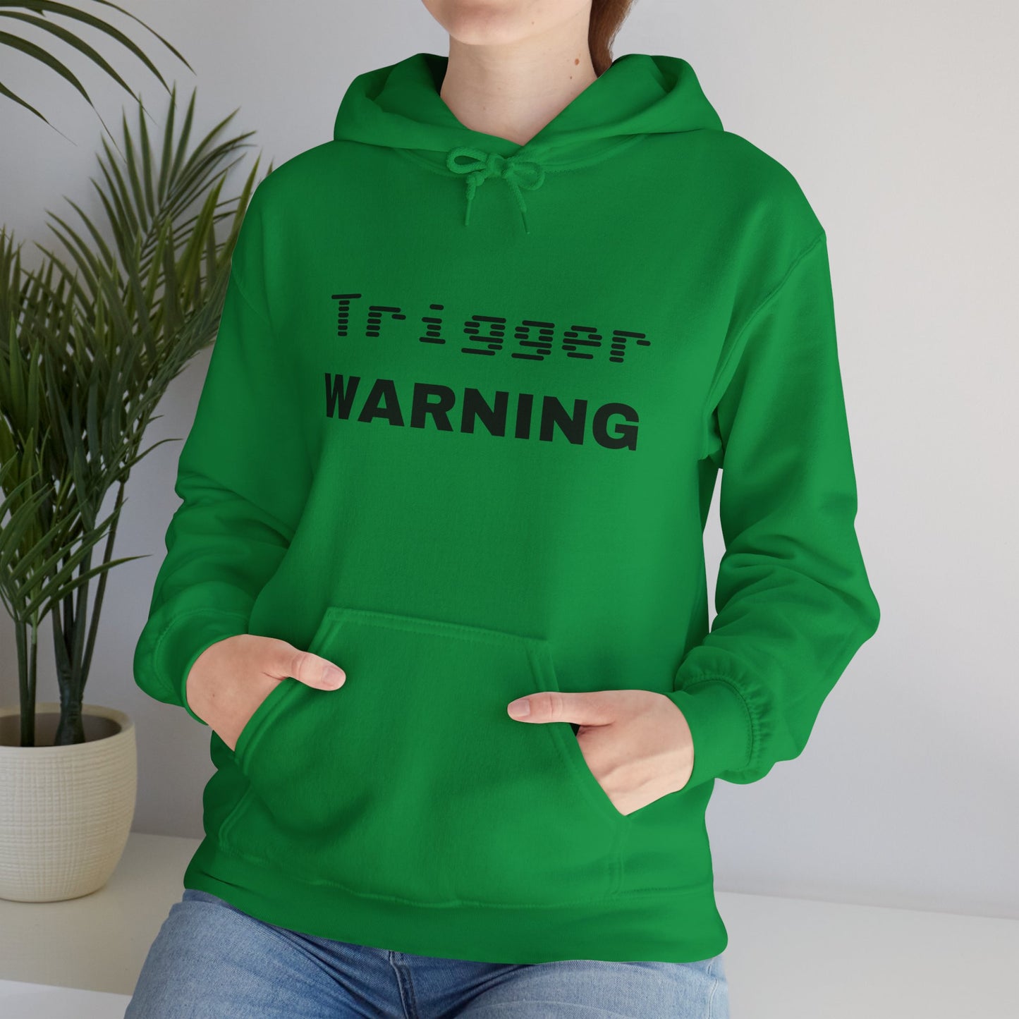 Trigger Warning Hooded Sweatshirt (Light Colors)