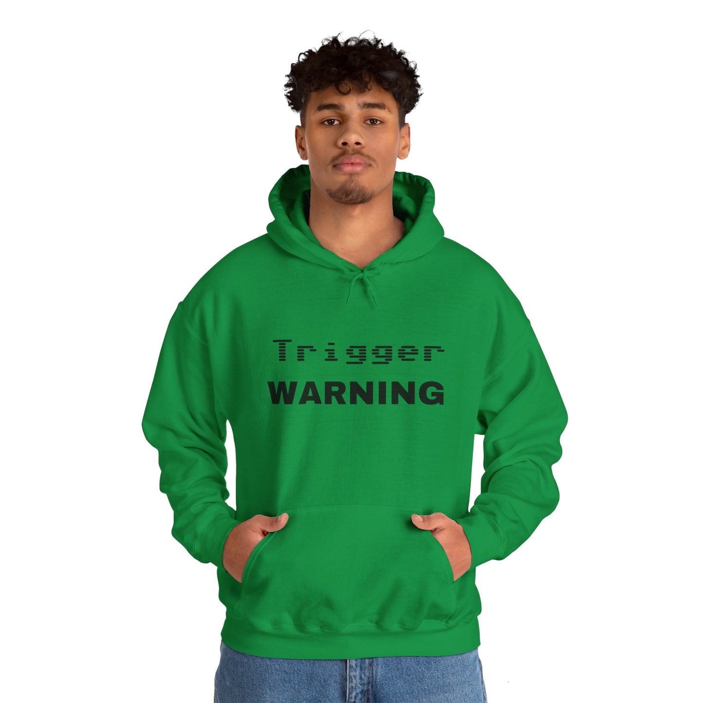 Trigger Warning Hooded Sweatshirt (Light Colors)