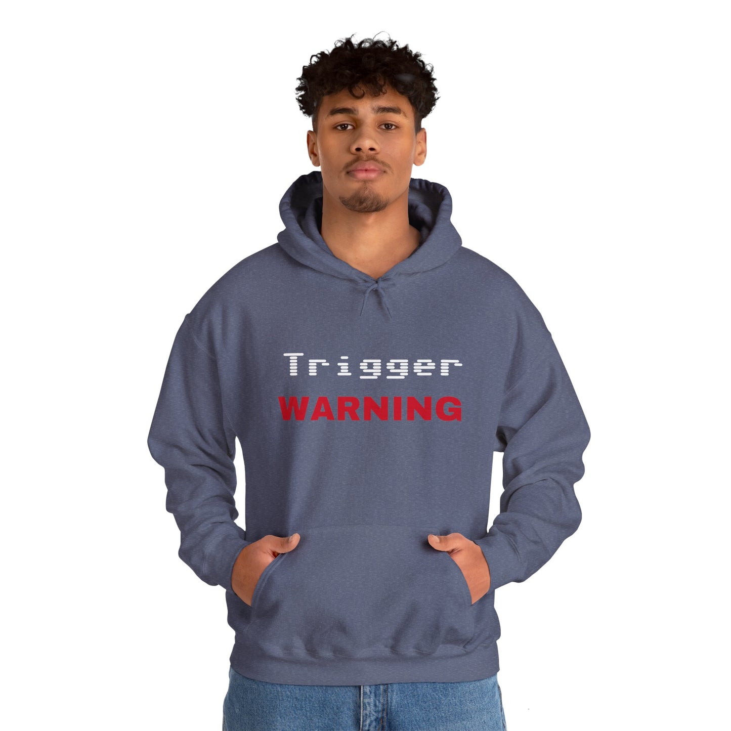 Trigger (Red) Warning Hooded Sweatshirt (Dark Colors)