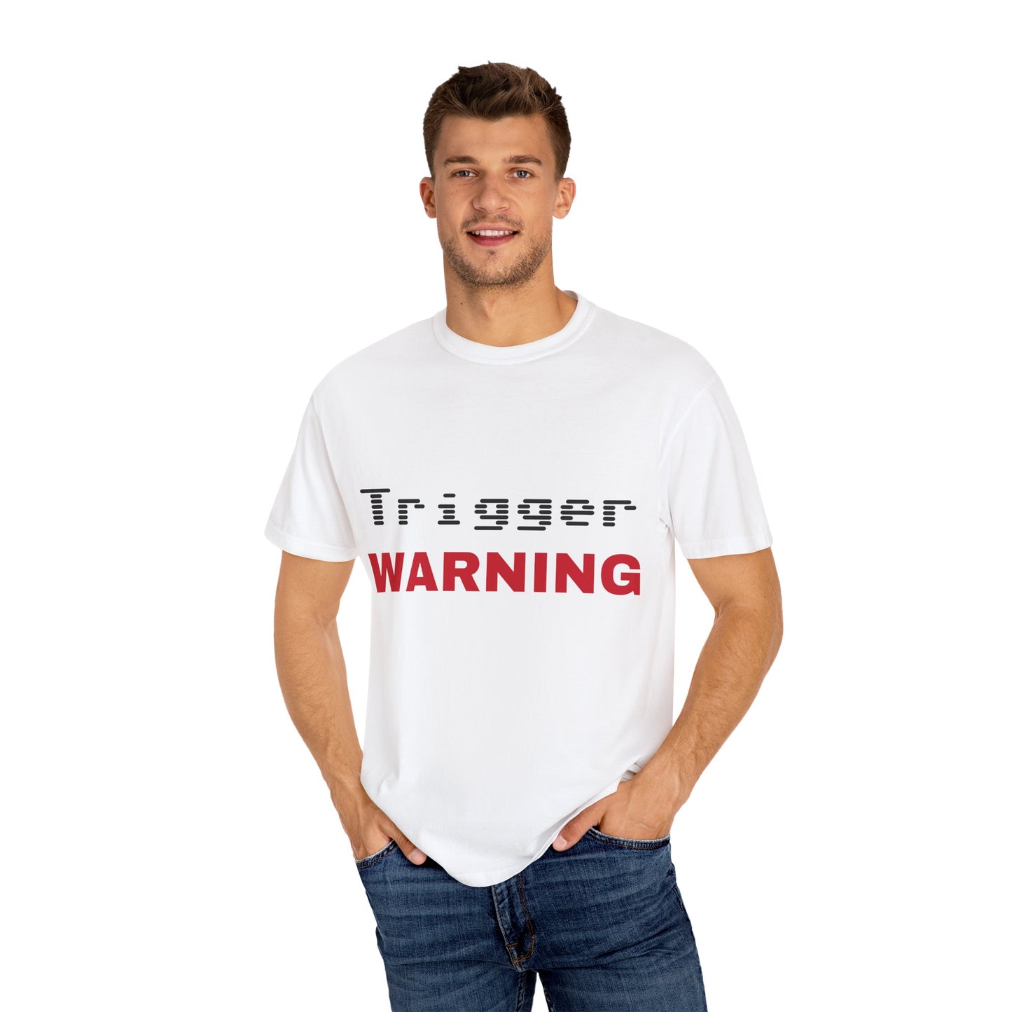 Trigger (Red) Warning Unisex T-shirt