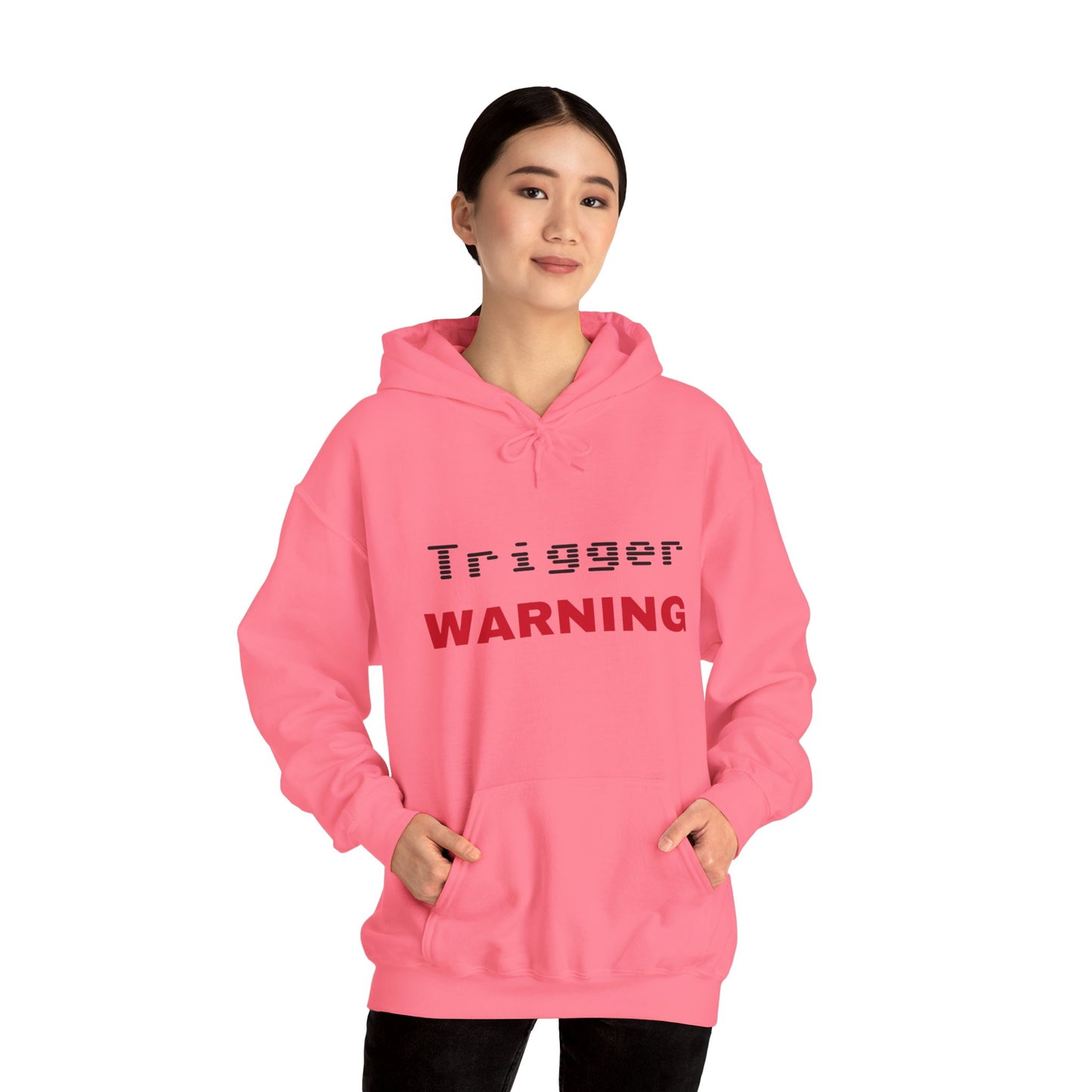 Trigger (Red) Warning Hooded Sweatshirt (Light Colors)